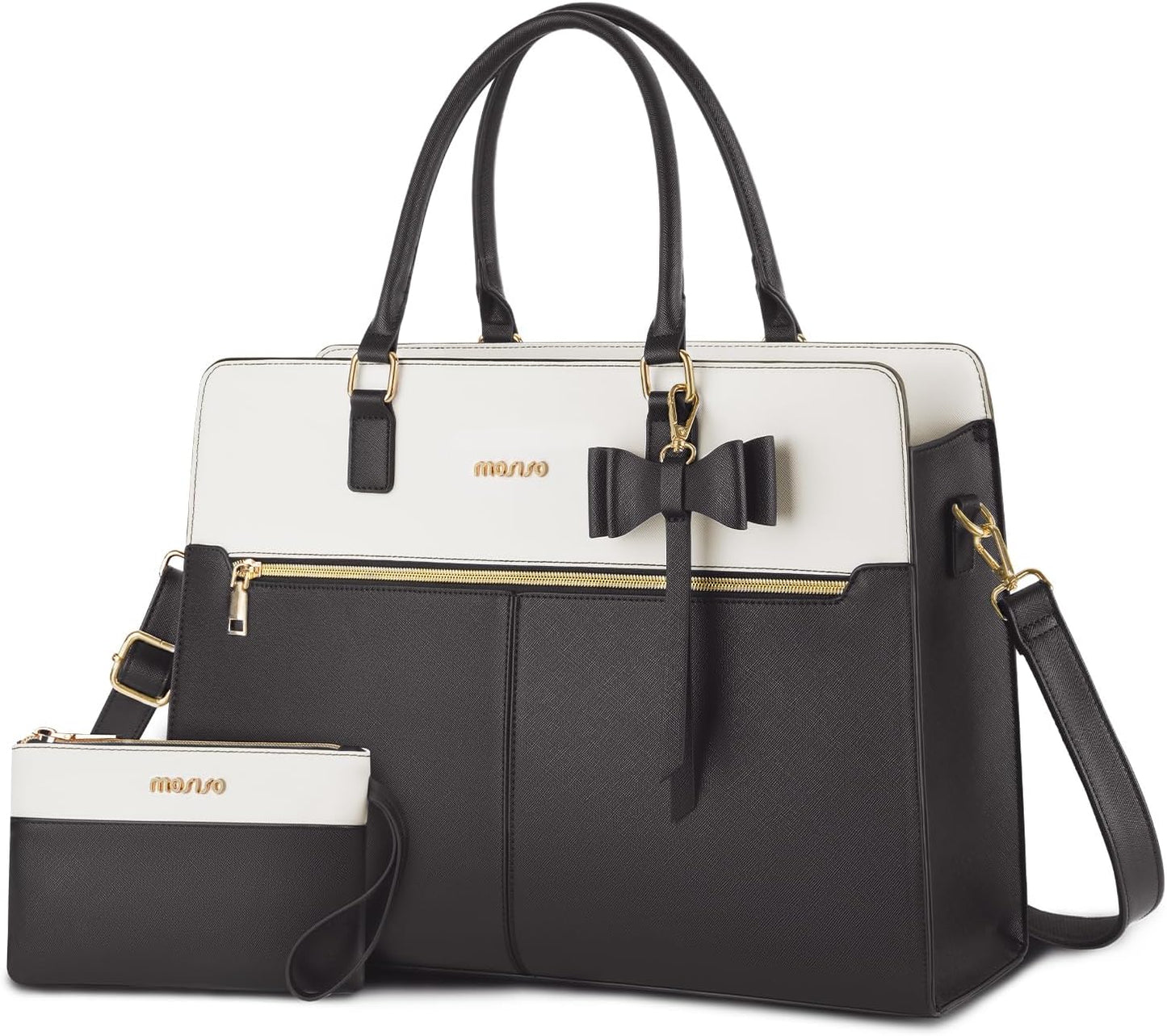 MOSISO Bolsa de mano para laptop para mujer, 17.3 pulgadas, imperme...