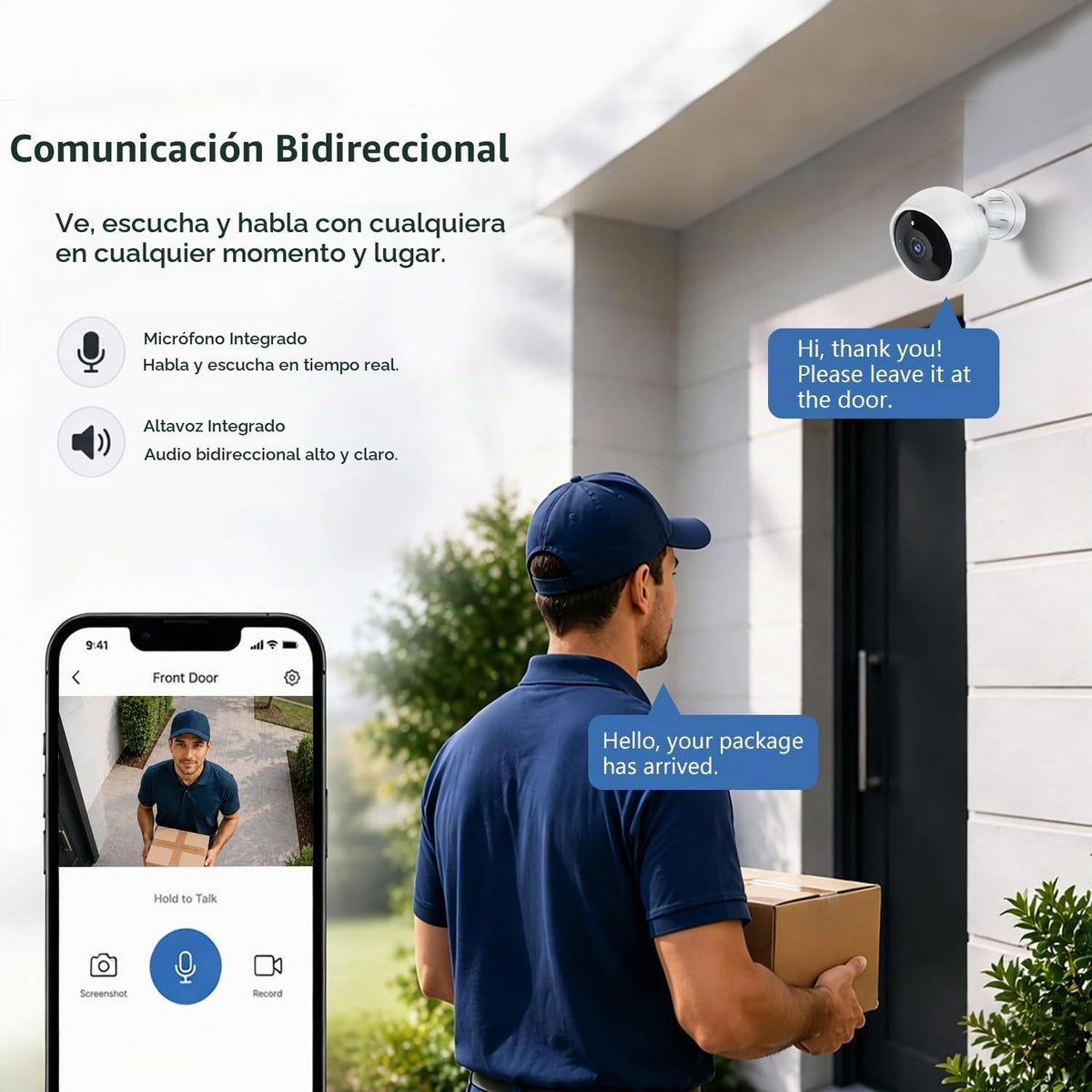 Jooedi Cámaras de seguridad inalámbricas para exteriores, cámara Wi...