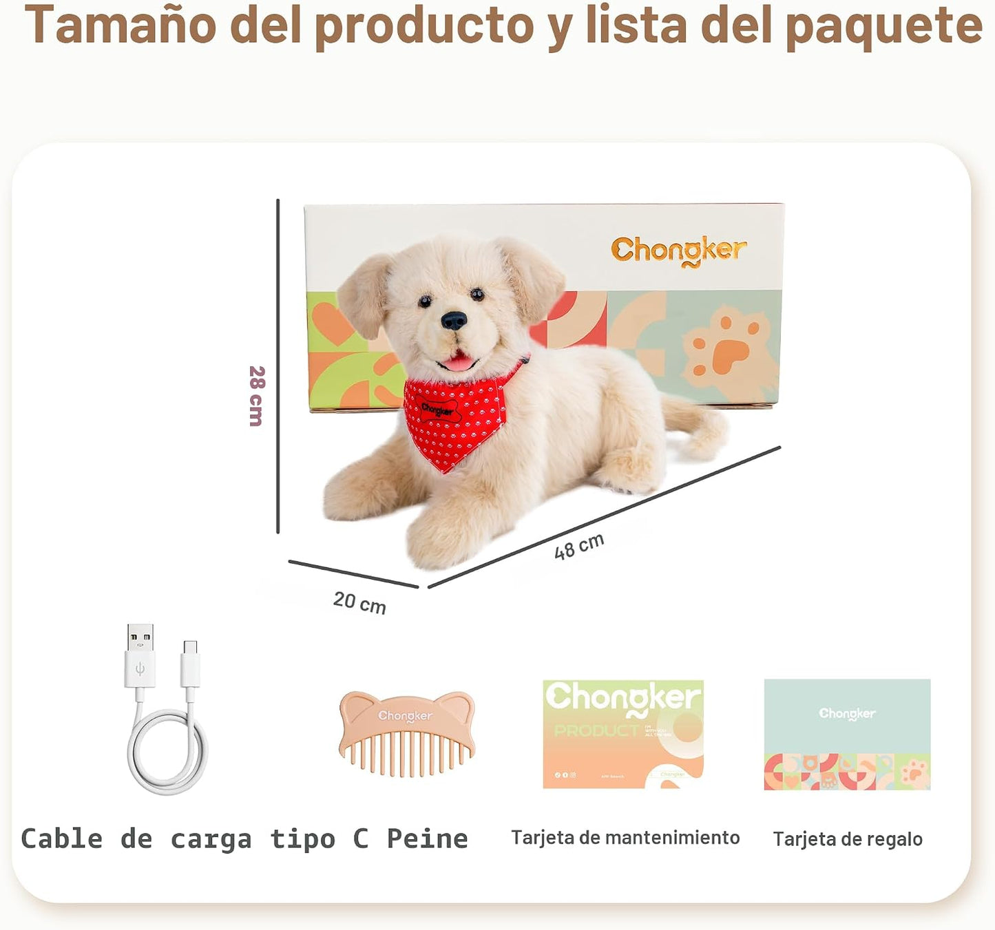 Chongker - Animales de peluche realistas para adultos mayores | Per...