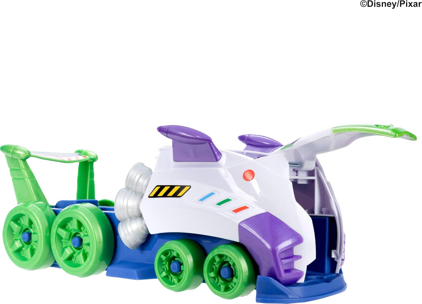 Hot Wheels Coche de juguete, Disney y Pixar Hi-Tech Buzz Lightyear...