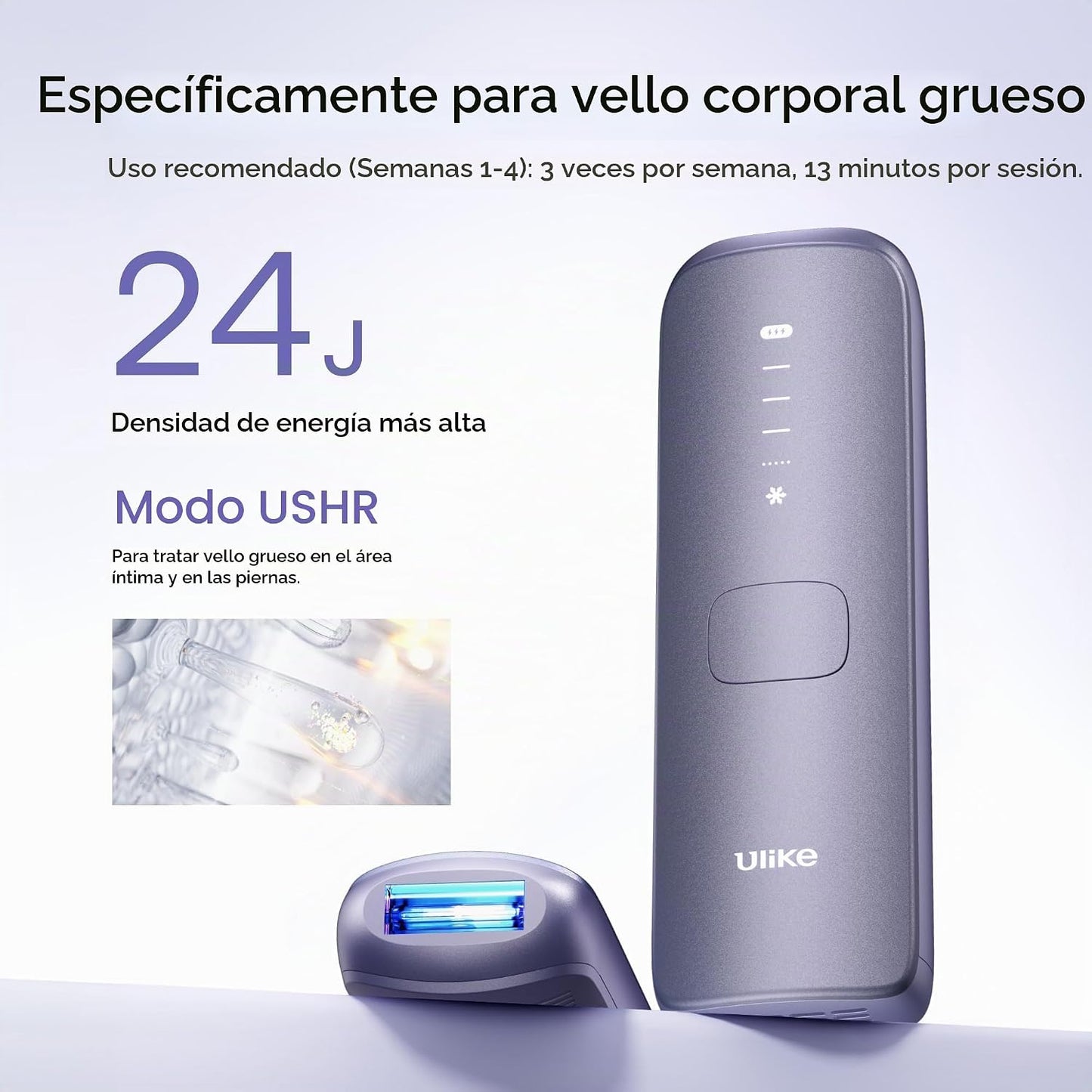 Ulike Dispositivo de depilación Air 4 IPL con maquinilla de afeitar...