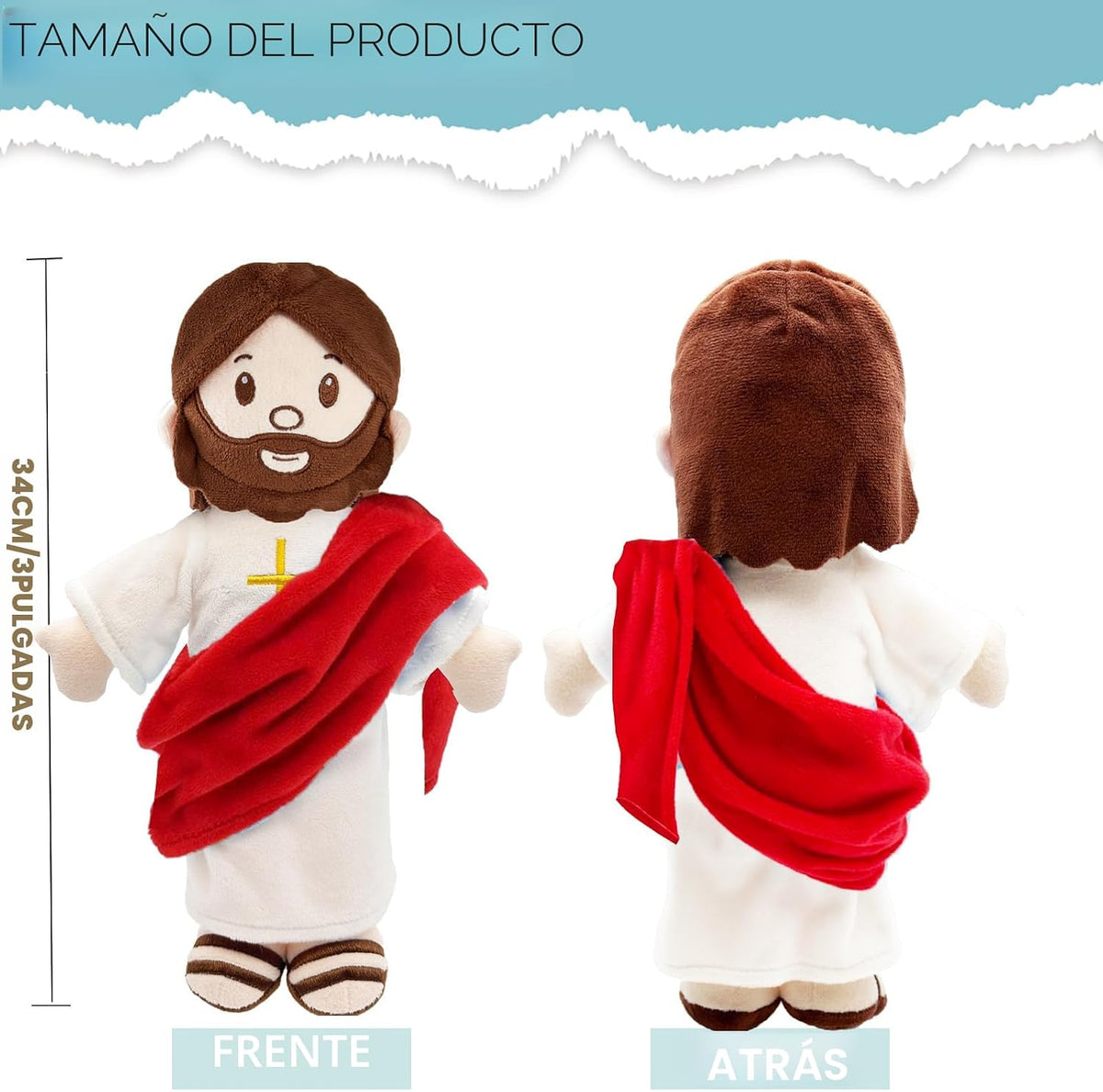 BOKUFLY Muñeco de Peluche de Jesús Peluche de Jesús Juguete de Pelu...