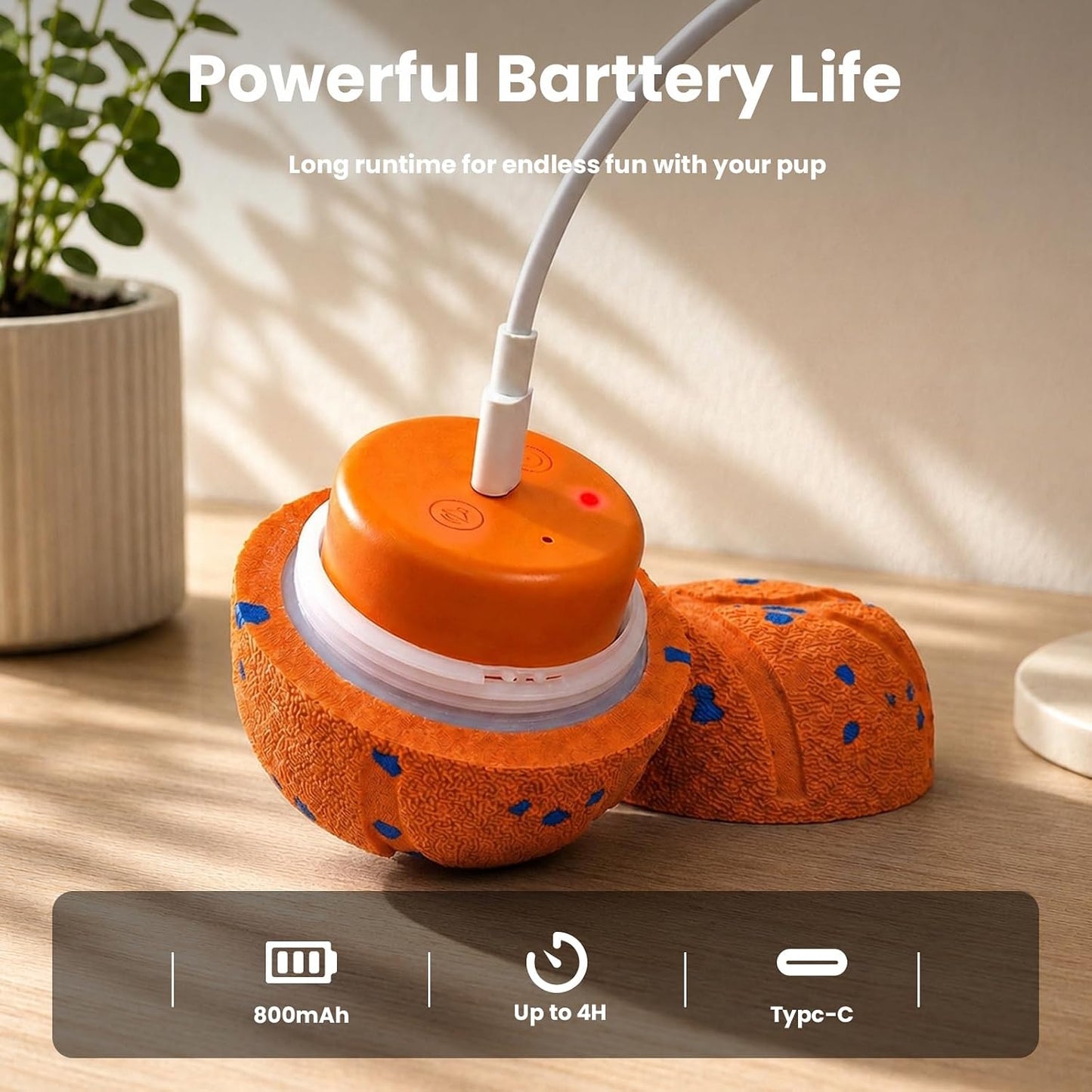 Ollapet Juguetes interactivos inteligentes para perros, bola rodant...