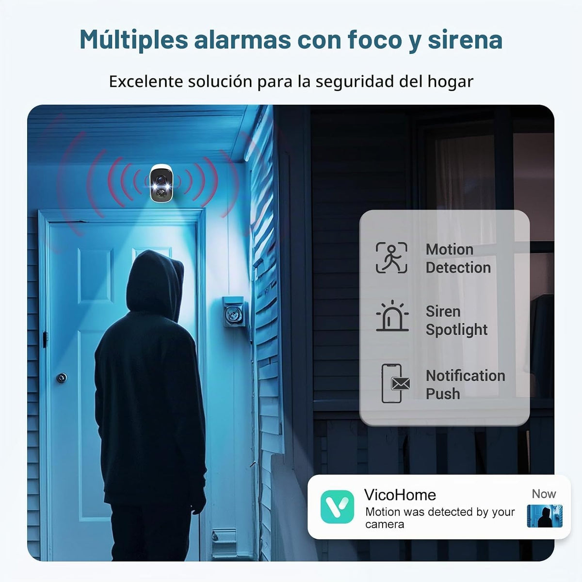 Techage 2K Cámaras de seguridad solar inalámbricas para exteriores...