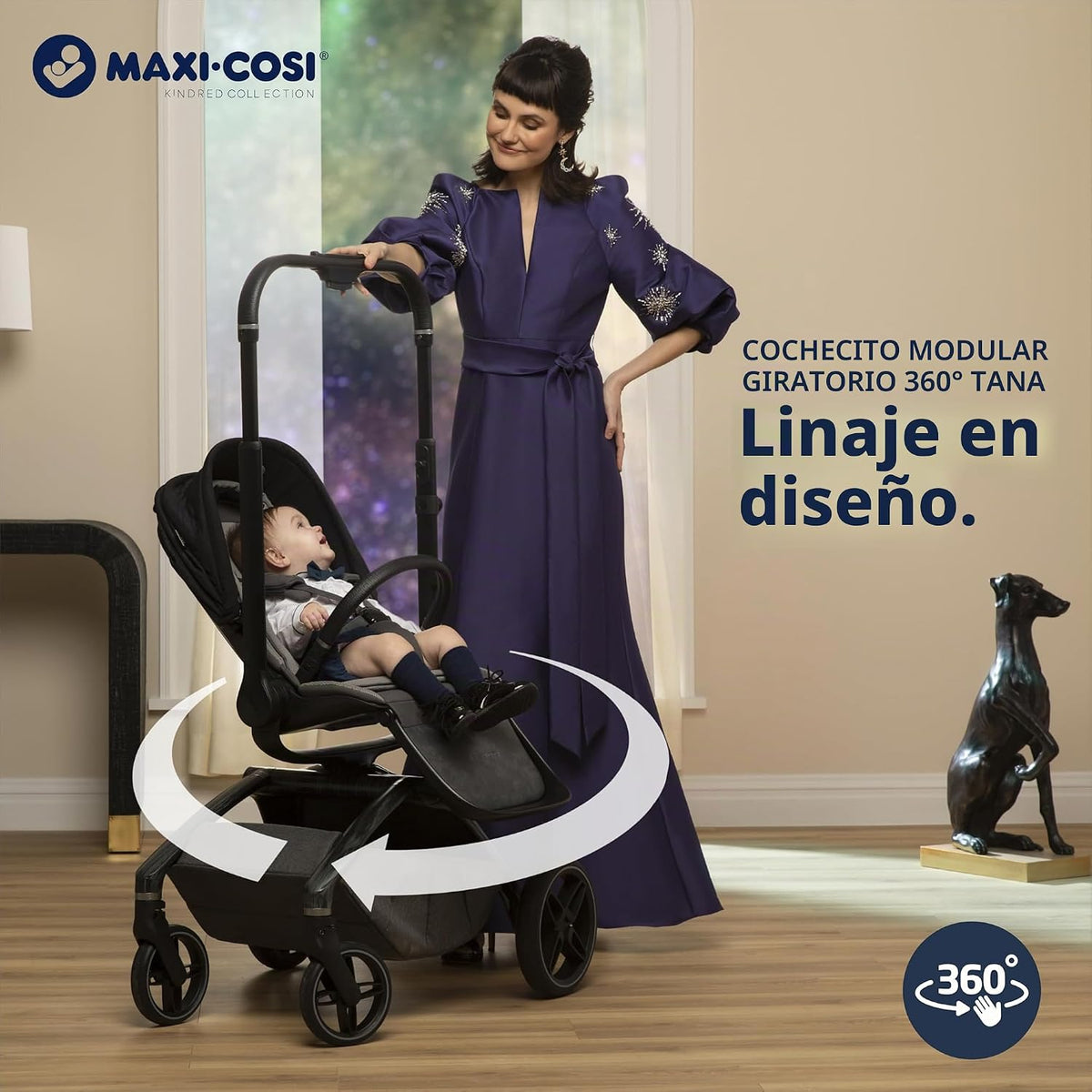 Maxi-Cosi Tana 360 - Cochecito modular giratorio, cochecito y asien...