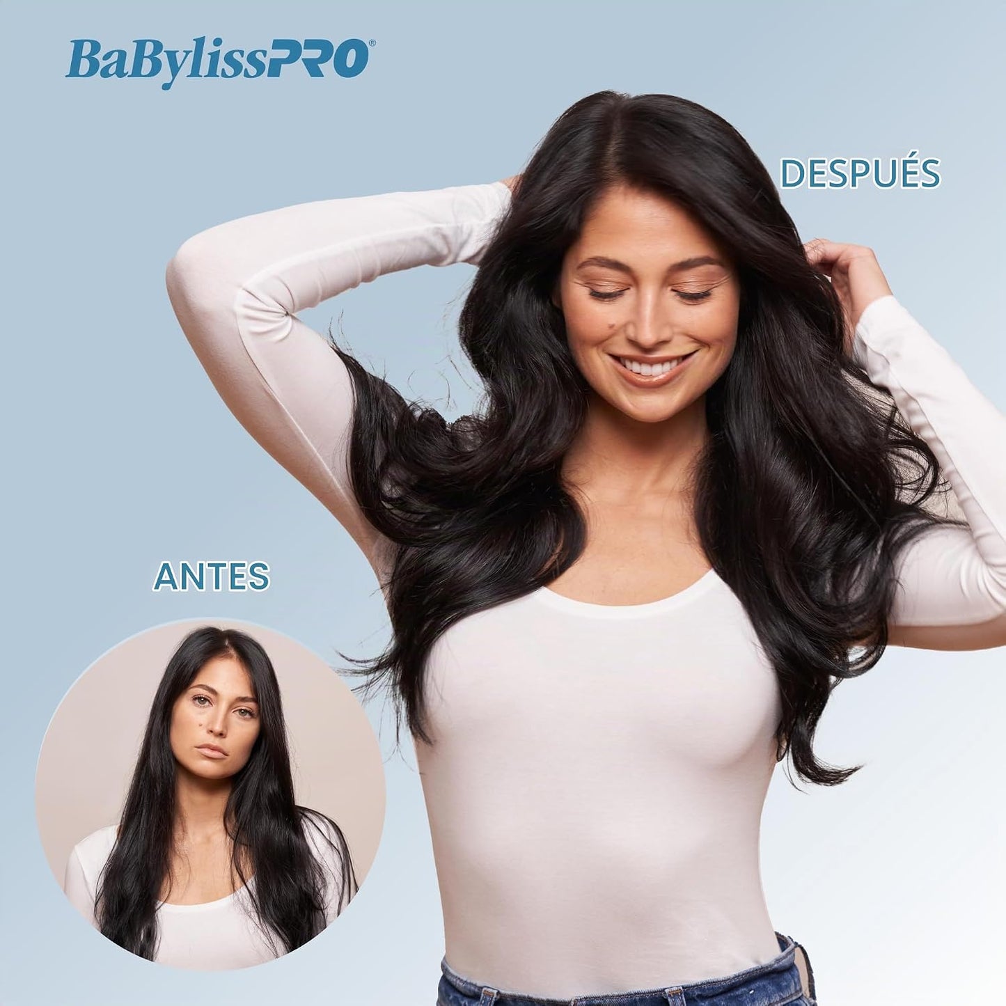 BabylissPRO Profesional Titanium Nano 2,5" cepillo secador de a...