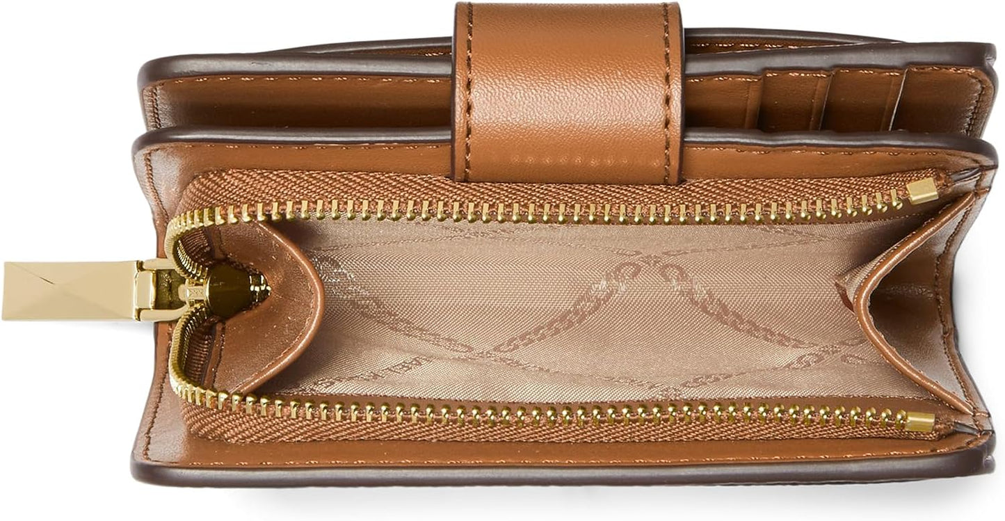 Michael Kors Mk Charm Small Tab Cartera compacta con bolsillo para...
