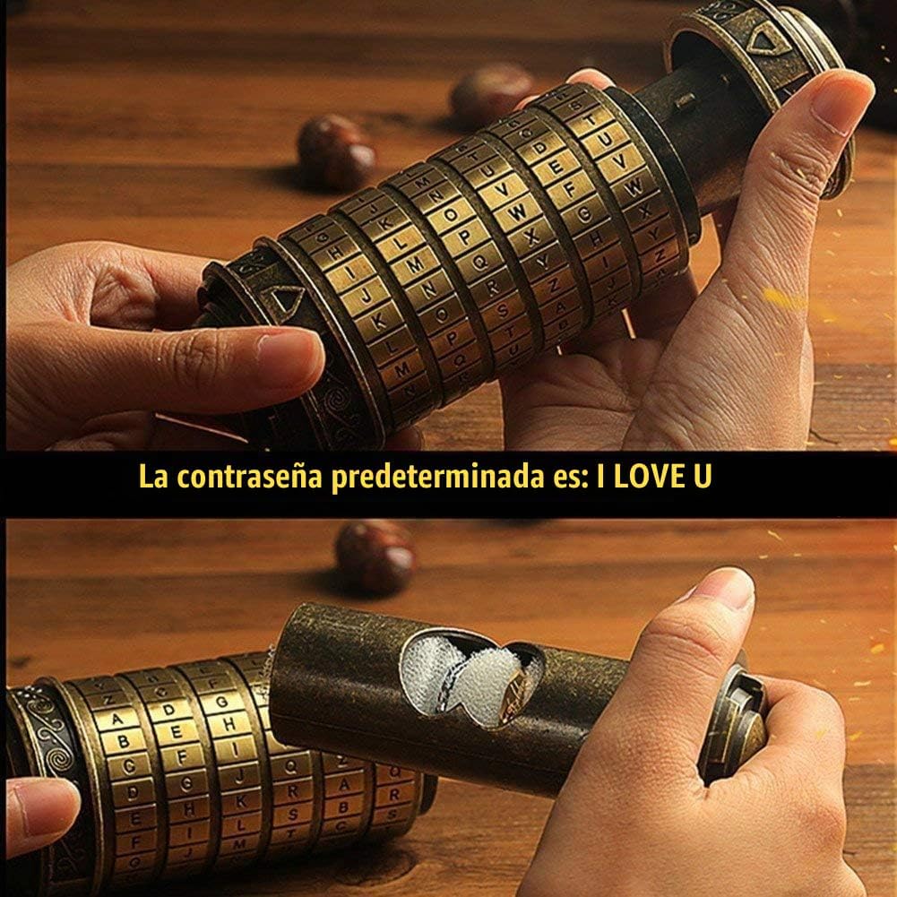 Cryptex Da Vinci Code Mini Cryptex Lock - Cajas de rompecabezas con...