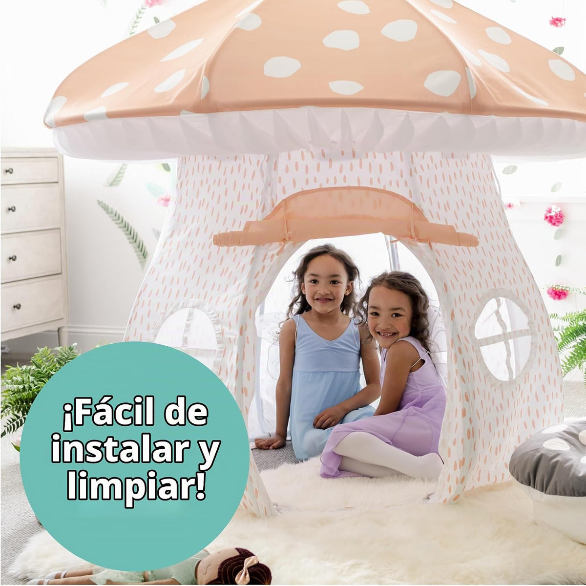 MindWare Tienda de campaña con forma de hongos, tienda de campaña p...