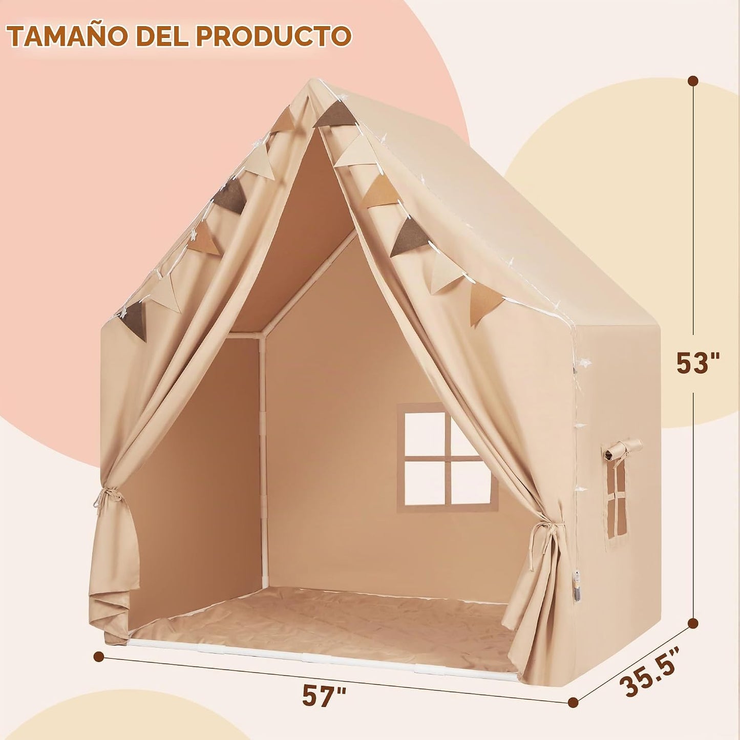 MORITECK - Tienda de campaña para niños con alfombrilla acolchada y...