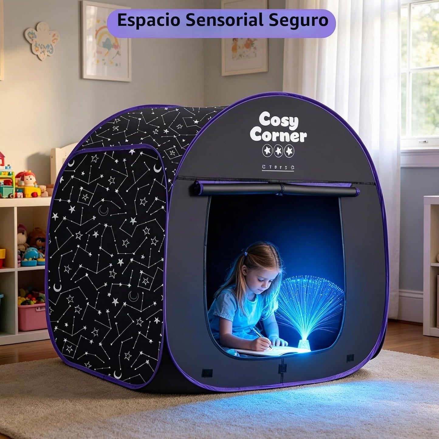 Tienda de campaña sensorial para niños, tienda de campaña desplegab...