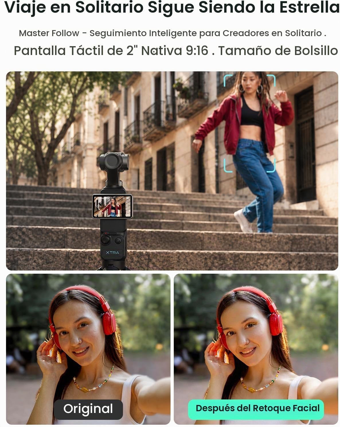 Xtra Muse, cámara de vlogging con CMOS de 1'' y videos 4K\/...