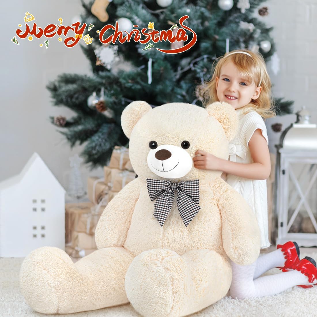 Sausudols Oso de peluche gigante de 47", enormes animales de pe...