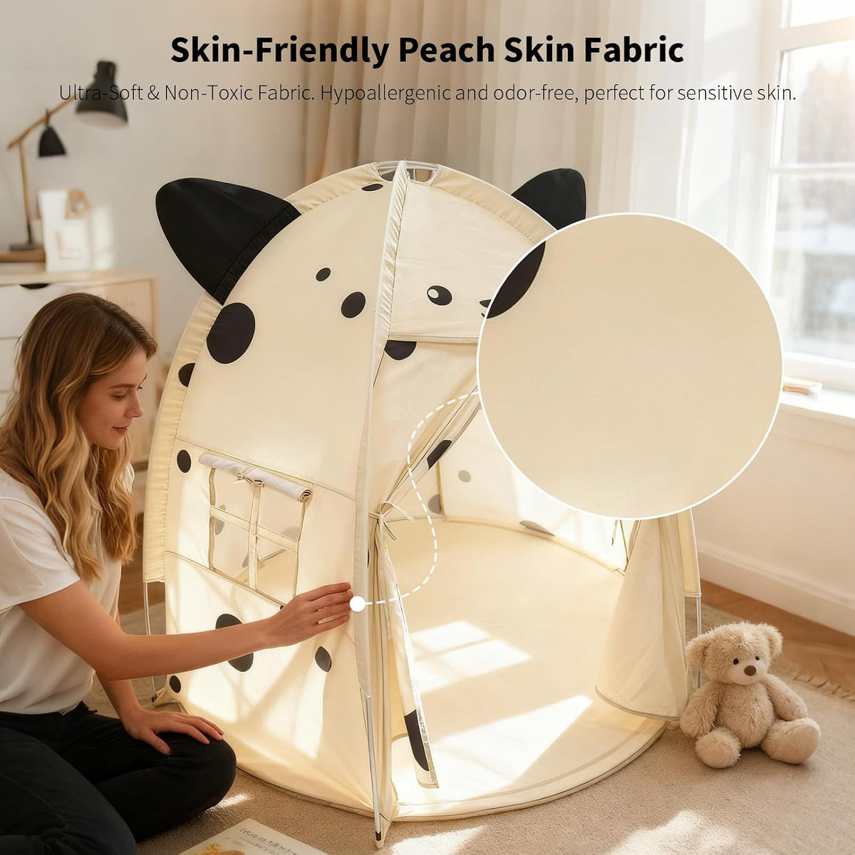 Tienda de campaña para niños con diseño de ratón pequeño, casa de j...