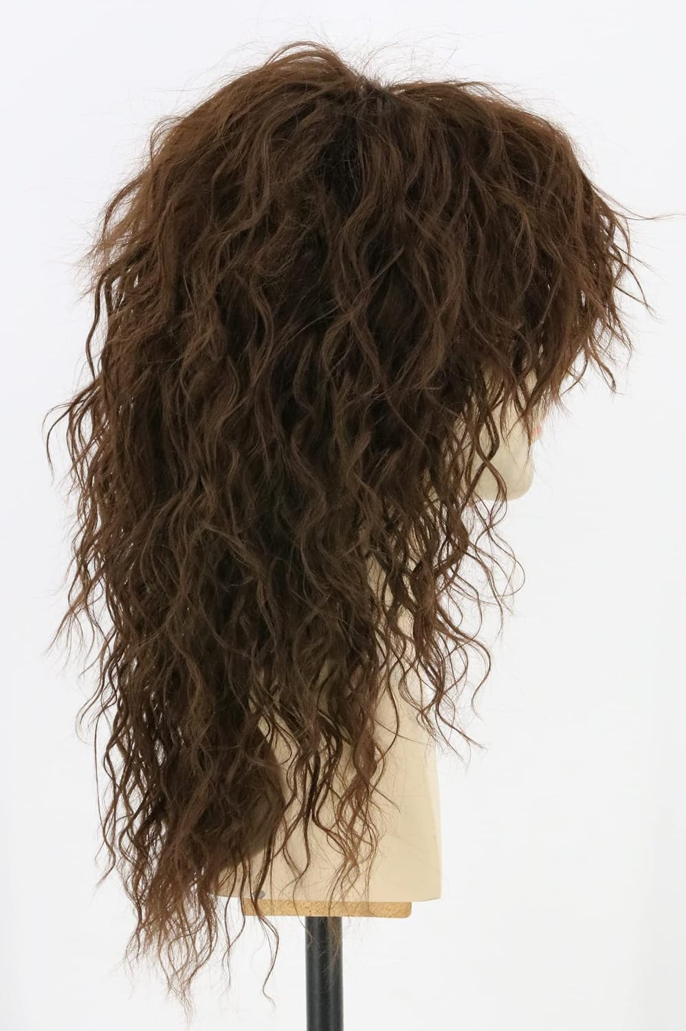 Topcosplay - Pelucas para hombres con corte mullet de los 80, larga...