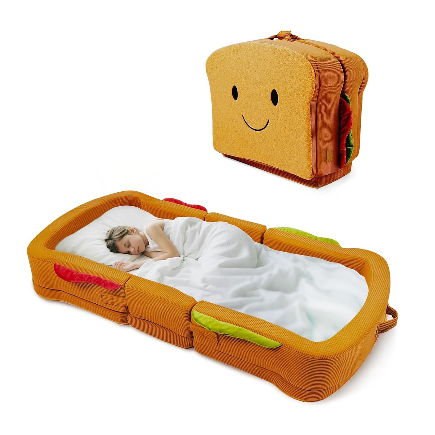 liftoza - Cama de viaje para niños pequeños, estilo sándwich, camas...