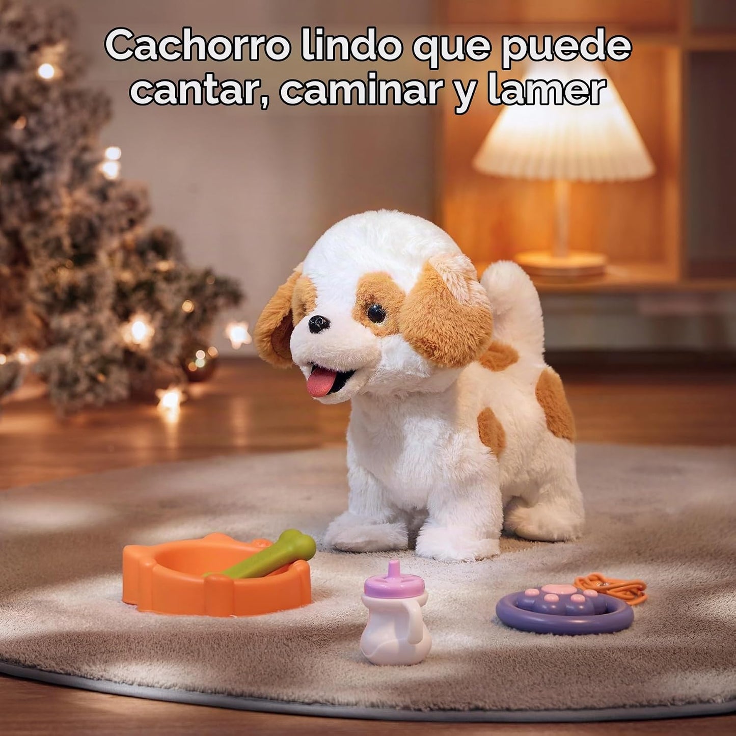 OR OR TU Juguete de perro caminando y ladrando con correa de contro...