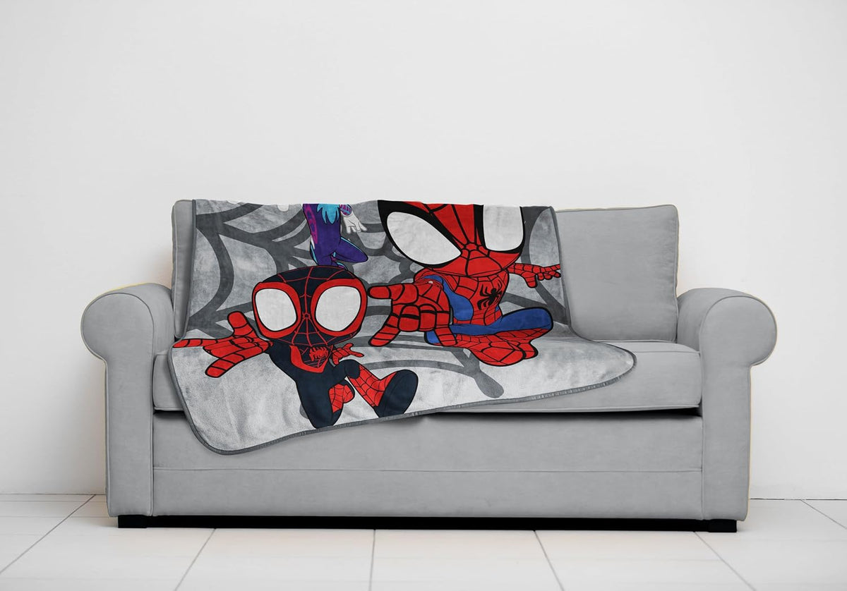 Manta de felpa súper suave para niños de Spidey y sus sorprendentes...
