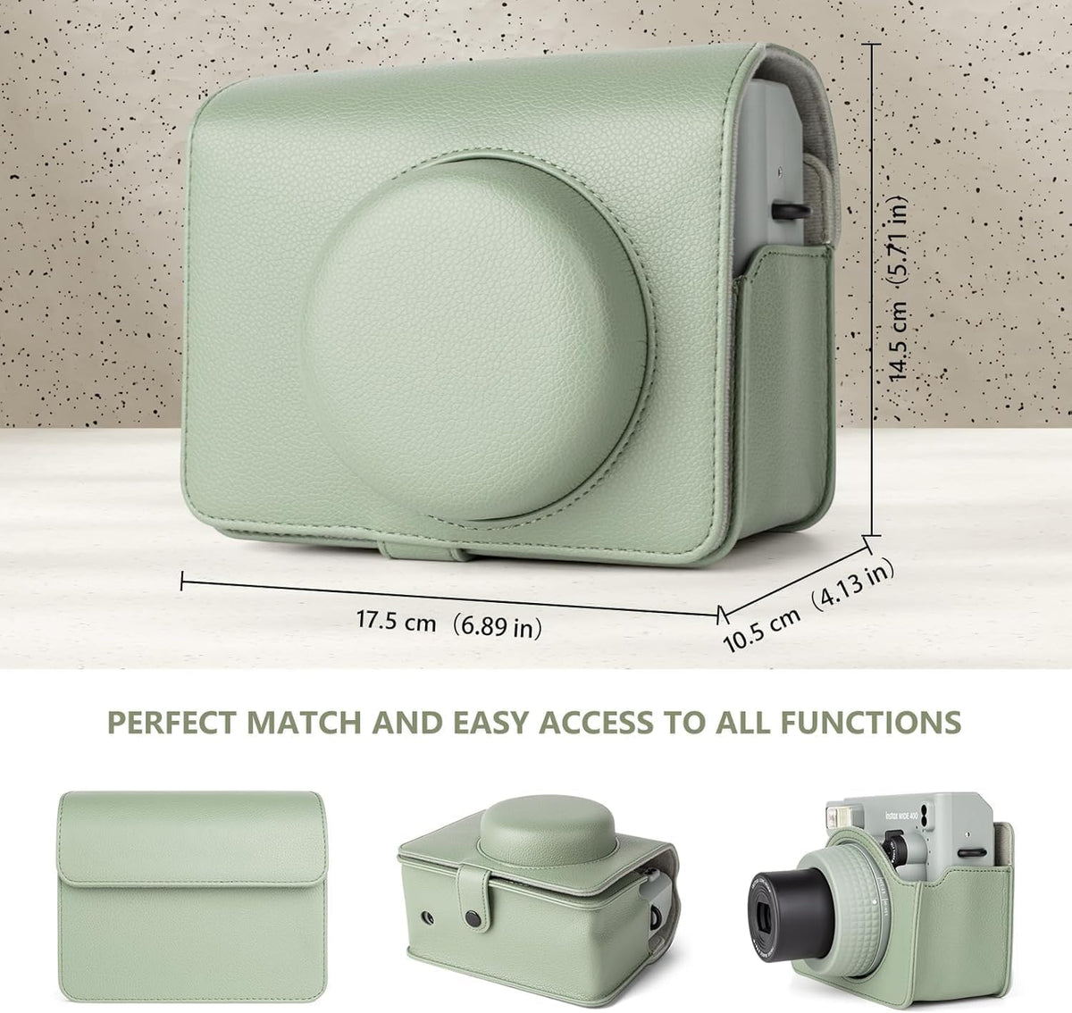 Fujifilm Cámara instantánea Instax Wide 400 (Verde Salvia) + Pelícu...
