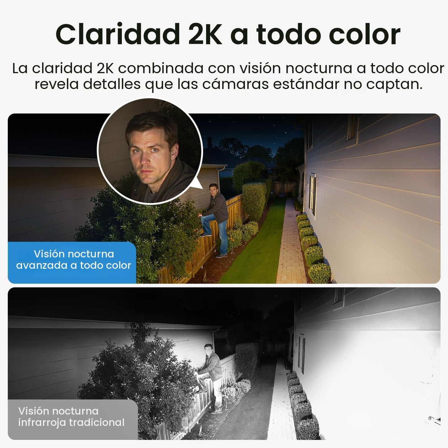 Cámaras de seguridad aosu al aire libre inalámbricas, kit de 4 cáma...