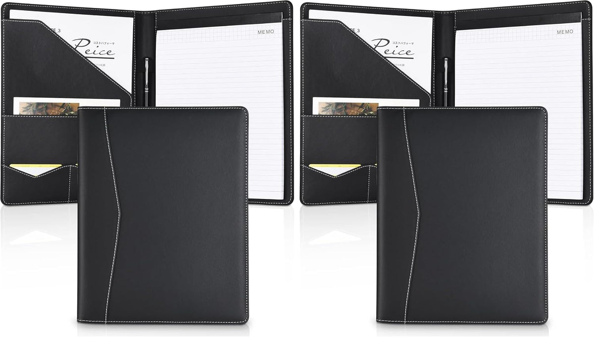 Pacific Mailer Padfolio - Carpeta de cuero para entrevistas, organi...