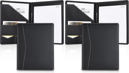 Pacific Mailer Padfolio - Carpeta de cuero para entrevistas, organi...