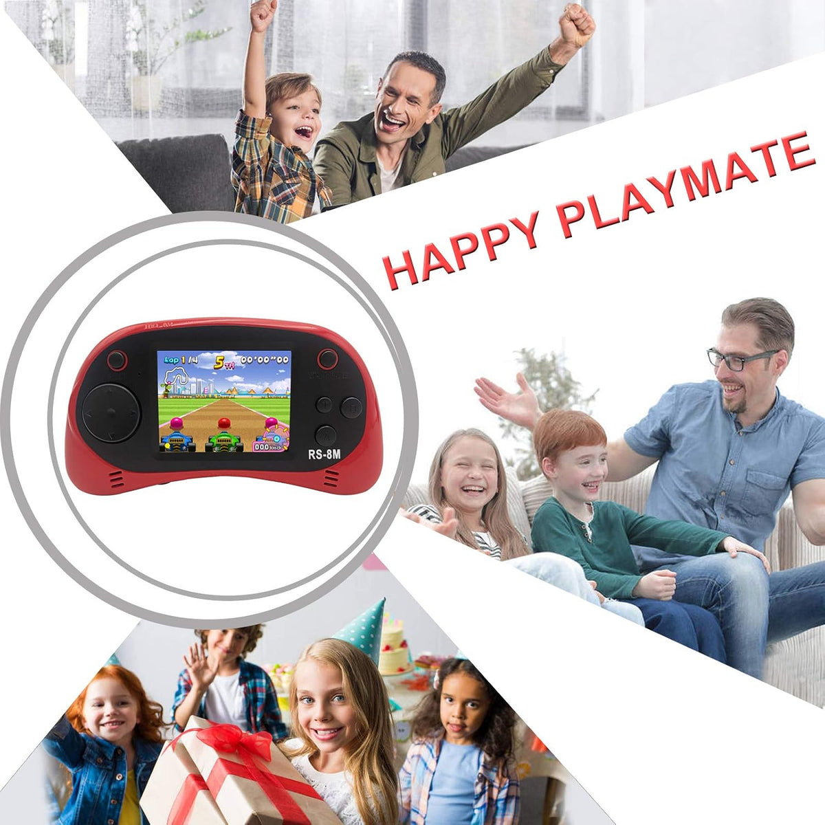 Reproductor de videojuegos portátil de mano para niños con 200 jueg...