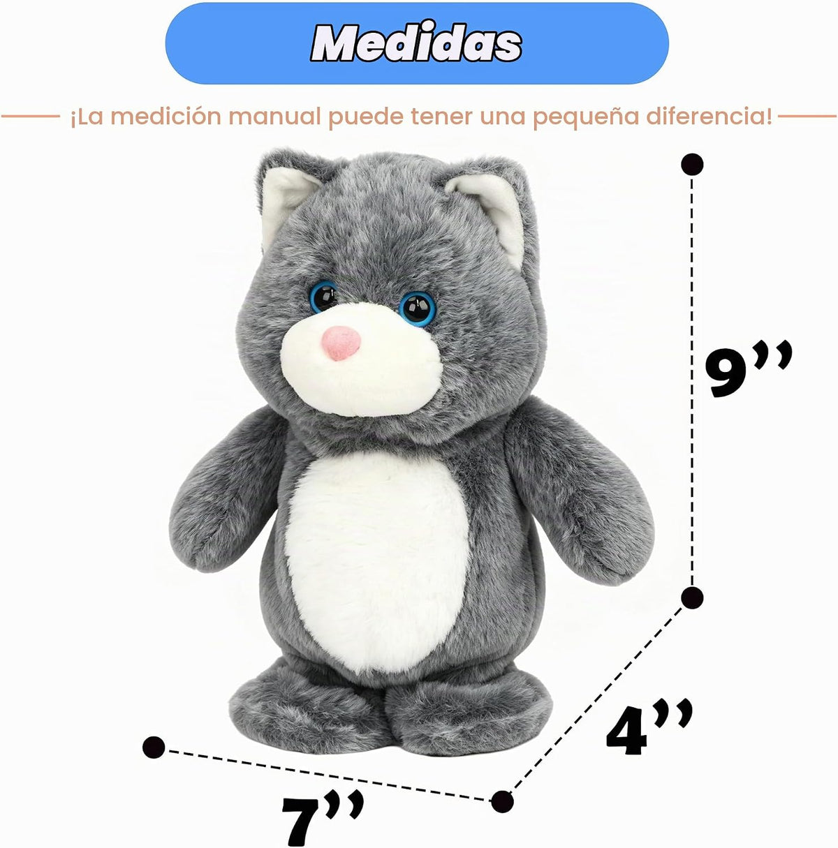 Hopearl Gato que Habla y Canta Repite lo que Dices Gatito Caminante...