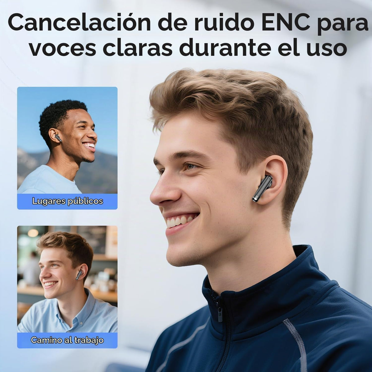 Auriculares inalámbricos, Bluetooth de 5.4 pulgadas, auriculares in...