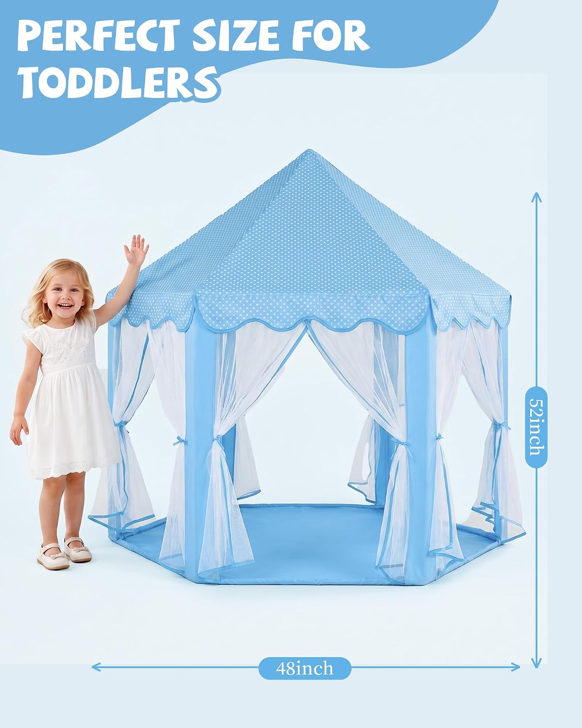 Sumbababy - Tienda de campaña de castillo de princesa para niñas, d...