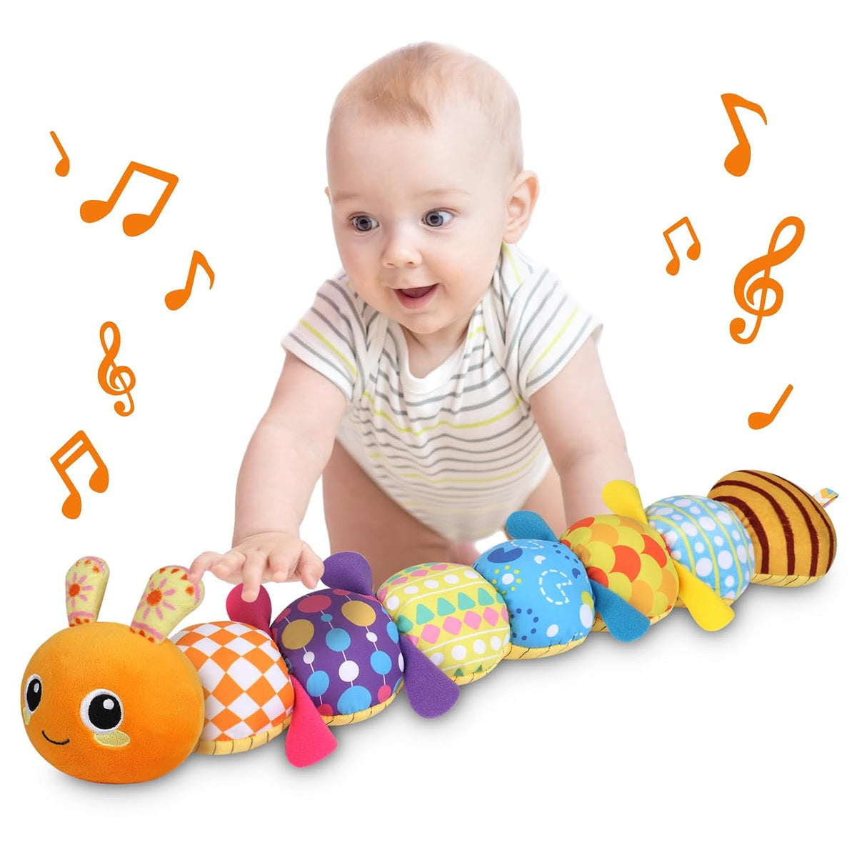 Juguetes sensoriales de oruga para bebés de 0 a 6 a 12 meses | Jugu...