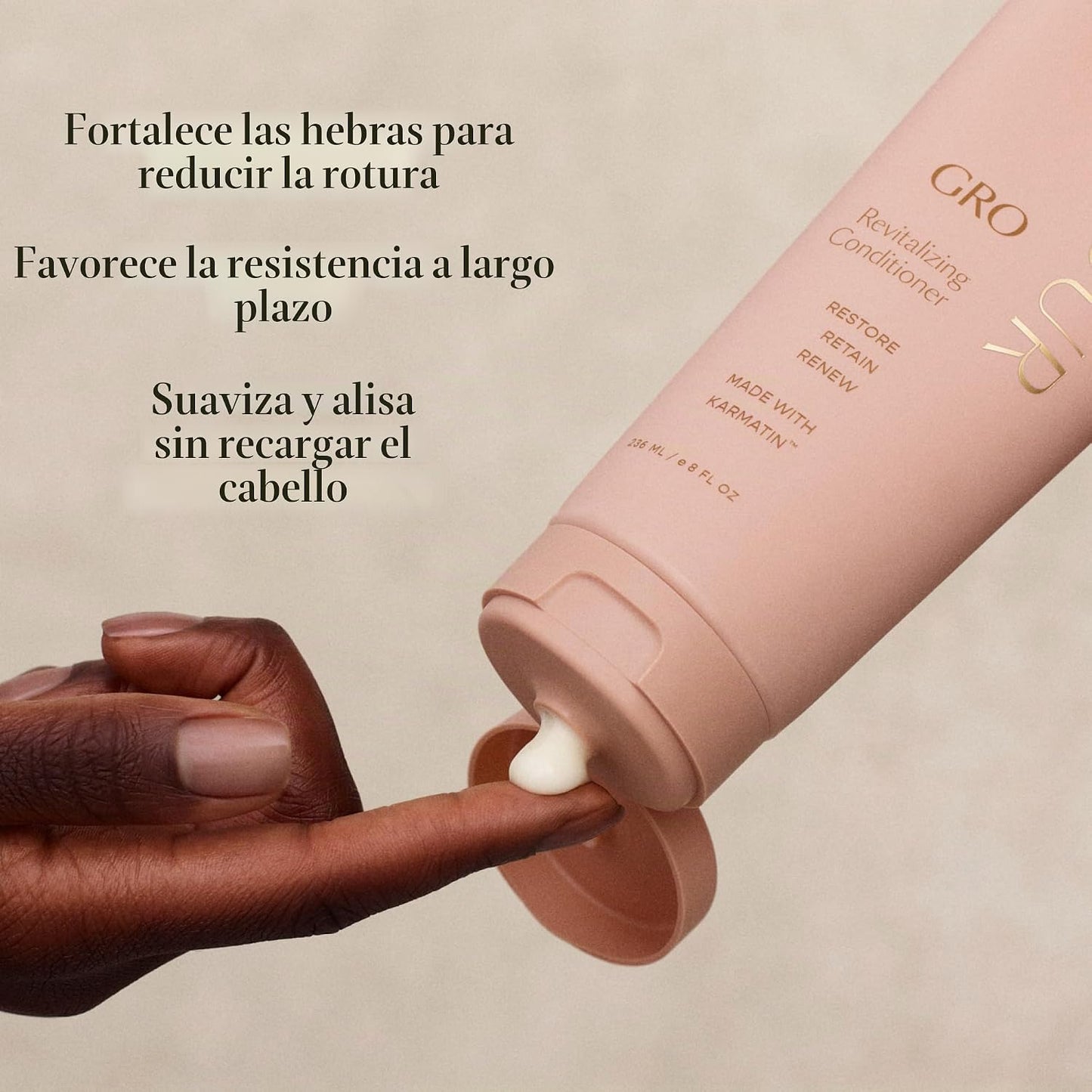 VEGAMOUR GRO Acondicionador revitalizante | Suaviza, fortalece y añ...