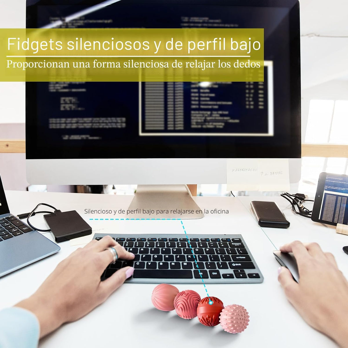 Bolas magnéticas de silicona luckdoor, juguetes para inquietos para...