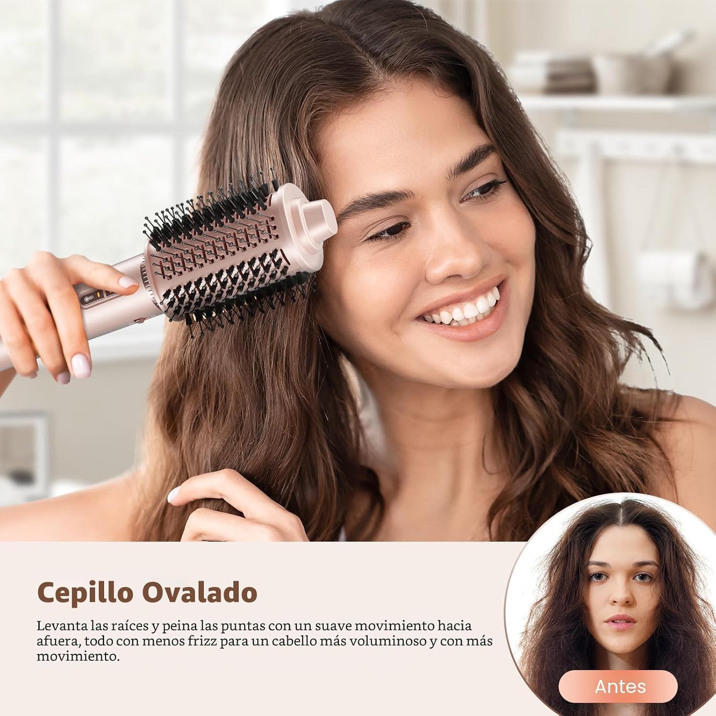 7MAGIC Estilizador de aire caliente 7 en 1, cepillo secador de pelo...