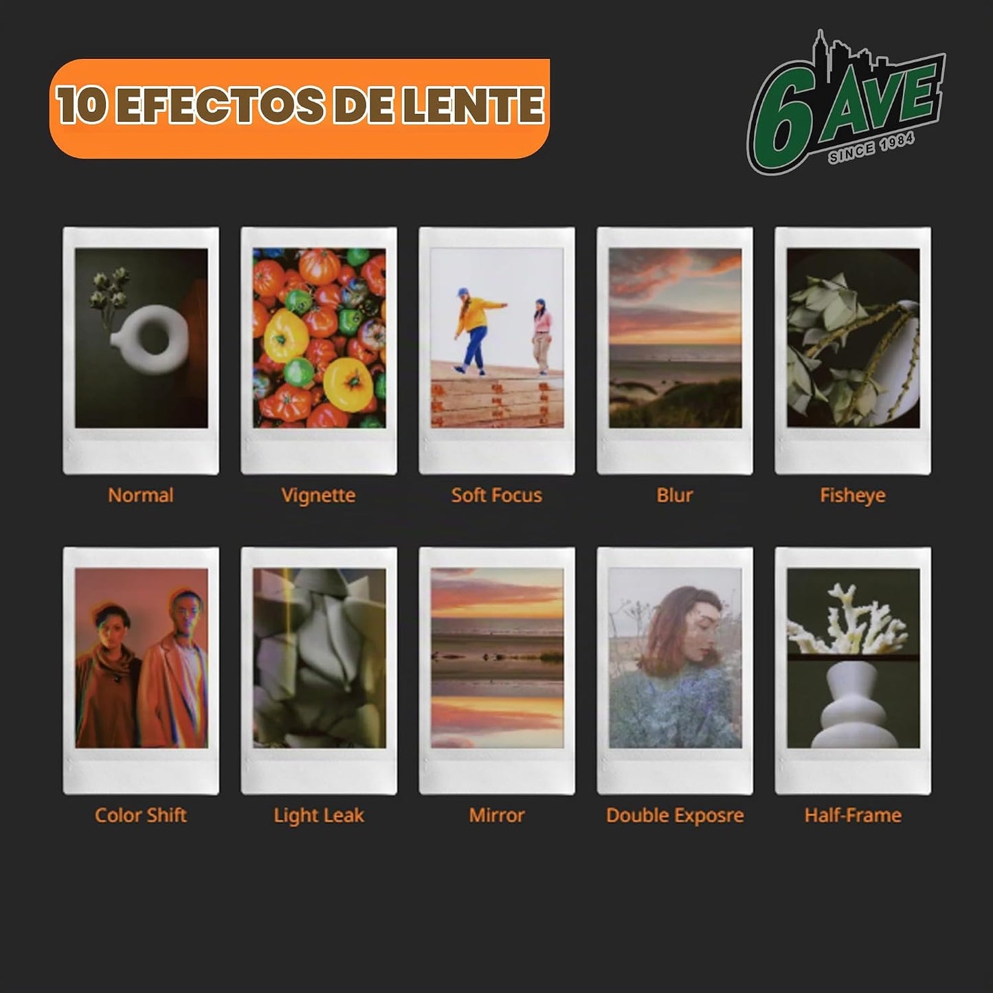 Fujifilm Instax Mini EVO - Kit de cámara instantánea híbrida (marró...