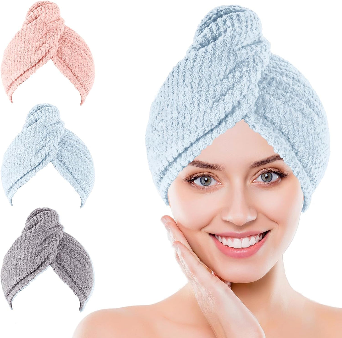Kldnkig - Toalla de microfibra para pelo de mujer: Relleno ideal pa...