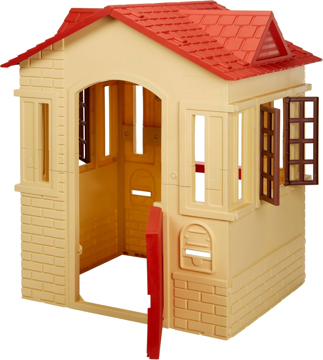 Casa de juegos Little Tikes Cape Cottage con puerta, ventanas y per...