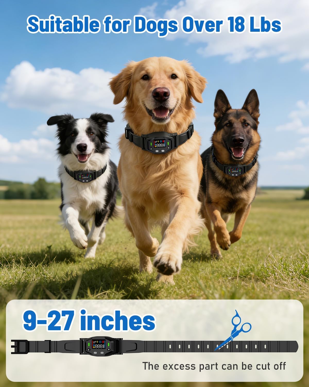 LINCAE Valla inalámbrica GPS para perro, valla eléctrica para colla...