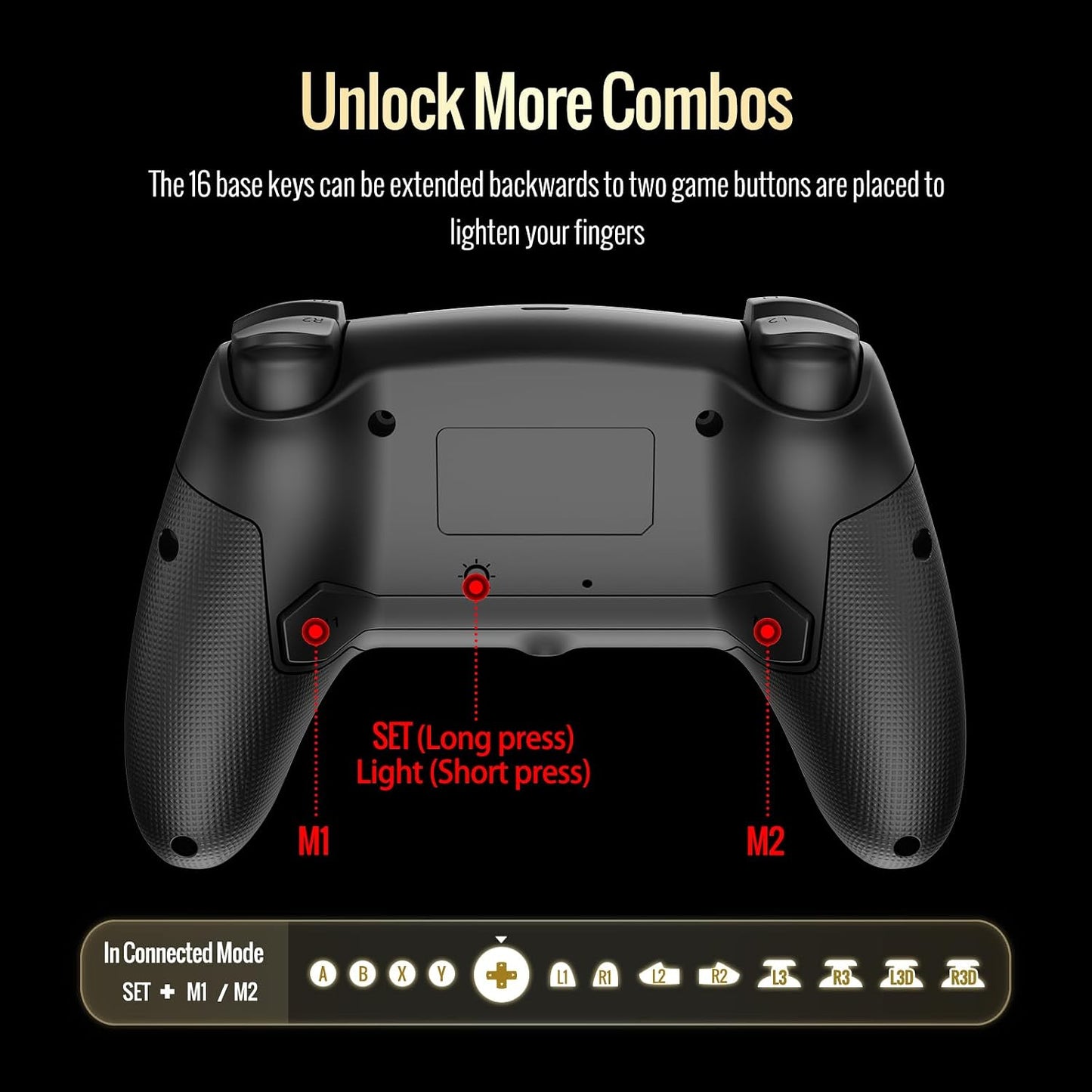Controlador inalámbrico BETMI compatible con PS-5\/Pro\/Slim\/PC (b...