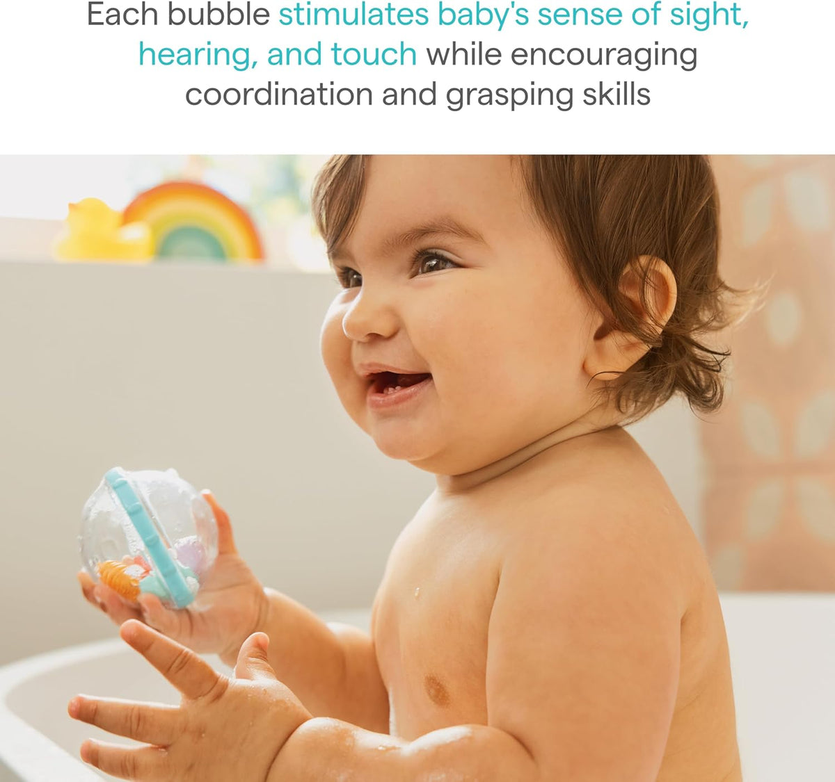 Munchkin® Float &amp; Play Bubbles™ - Juguete de baño para bebés y...
