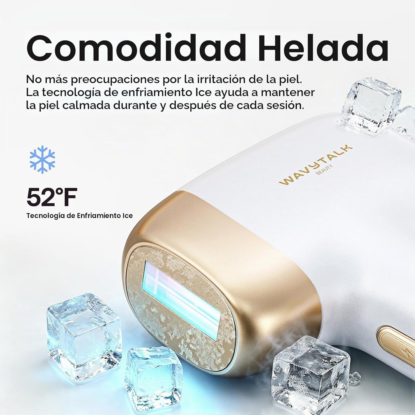 Wavytalk Dispositivo de depilación IPL, Bare It con rodillo de prec...