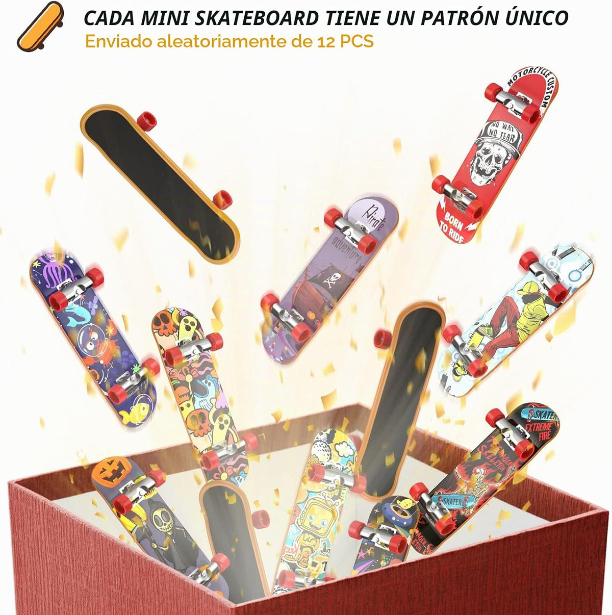 TIME4DEALS 4 piezas de juguetes para dedos, tablas profesionales pa...