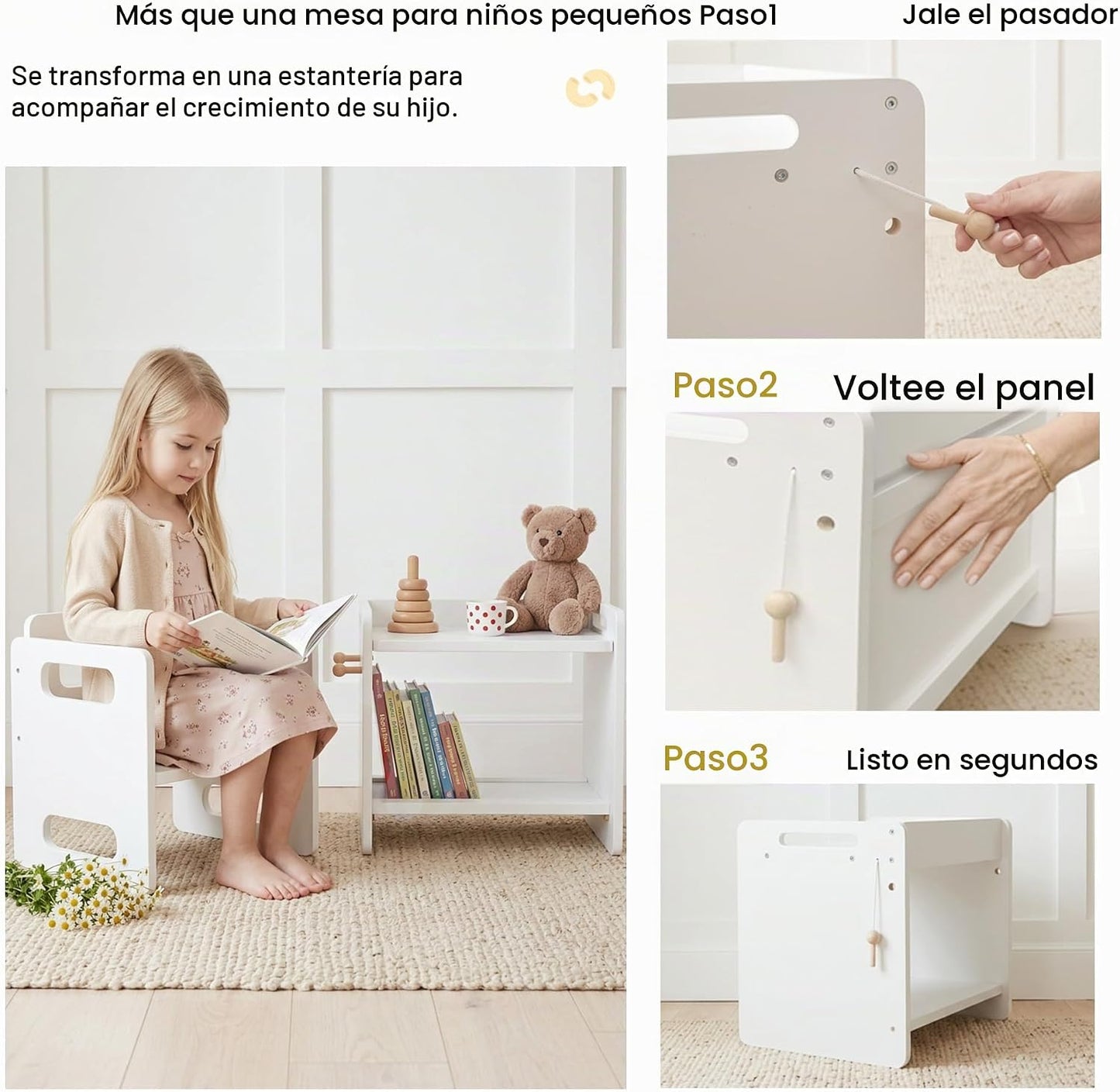 bpmfkid Montessori - Juego de mesa y silla de destete \u2013 Diseño...