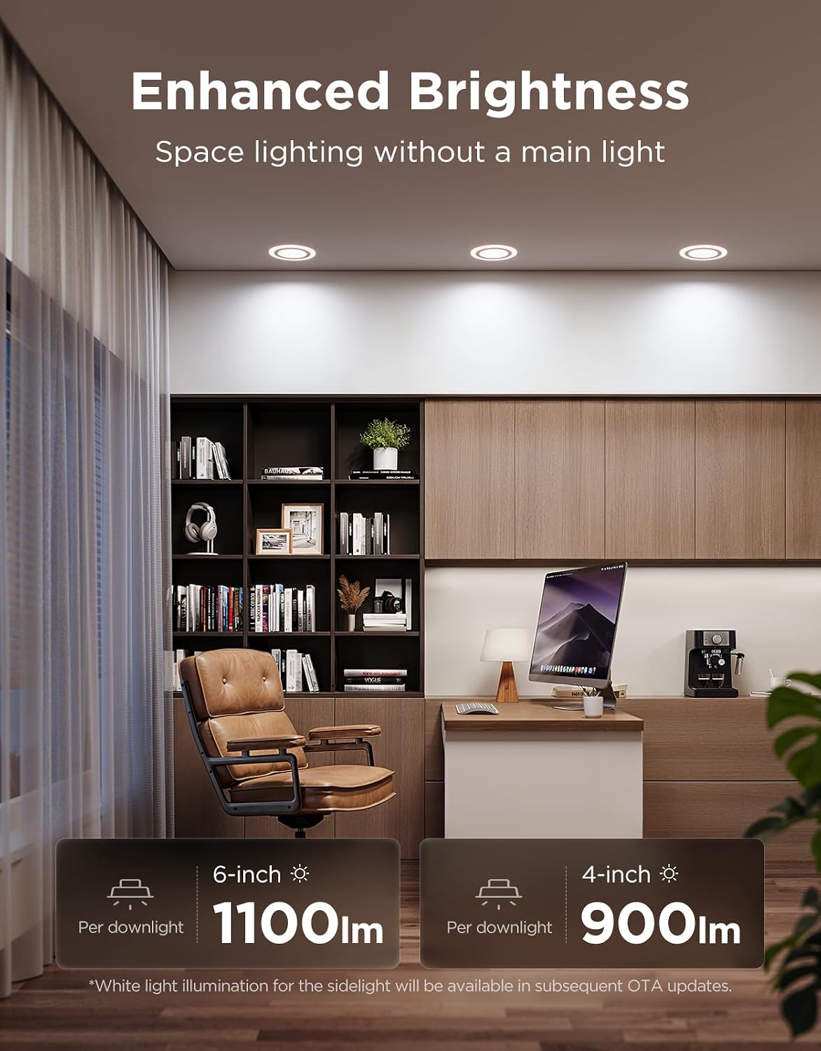 Govee Iluminación empotrable inteligente de 4 pulgadas, luz LED emp...