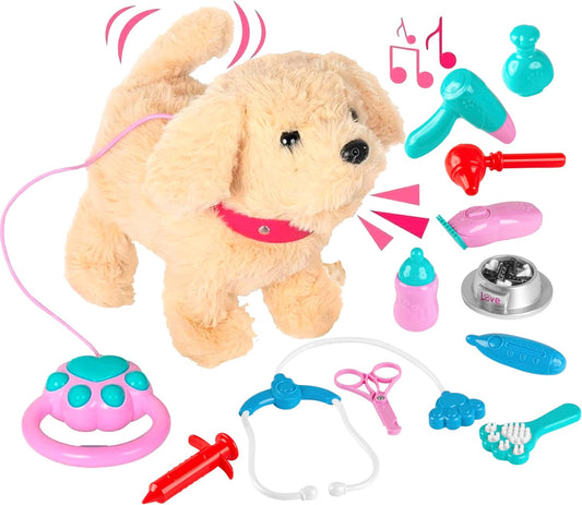 fash n kolor Cachorro Electrónico de Peluche Perro Caminante que La...