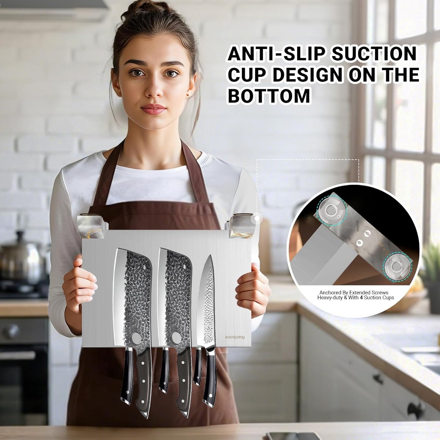 Nanbone - Soporte magnético para cuchillos sin cuchillos, soporte d...