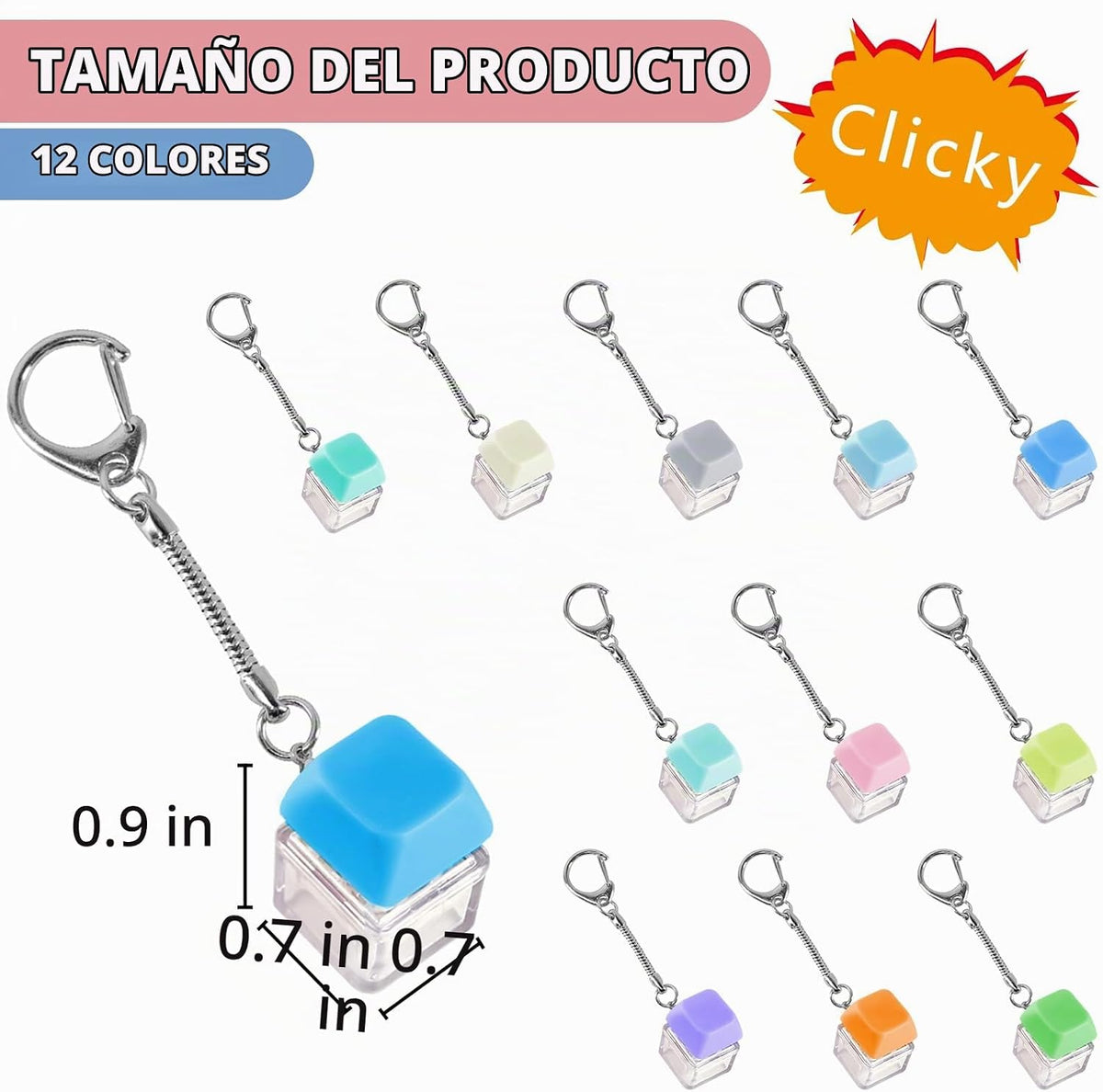 Juguete antiestrés con teclado de 12 piezas, juguete para aliviar e...
