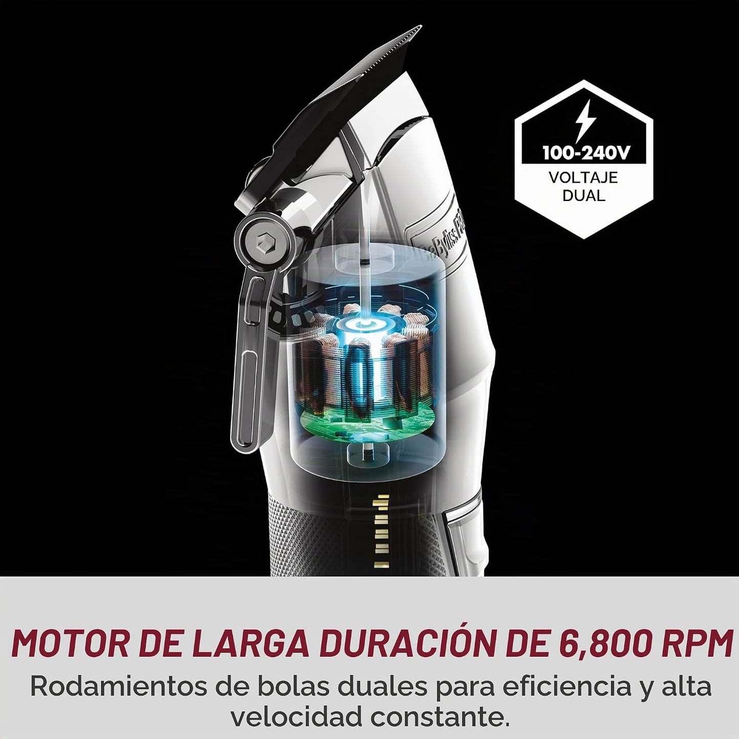 BaBylissPRO FX+ - Cortapelos profesionales para barba para hombres,...