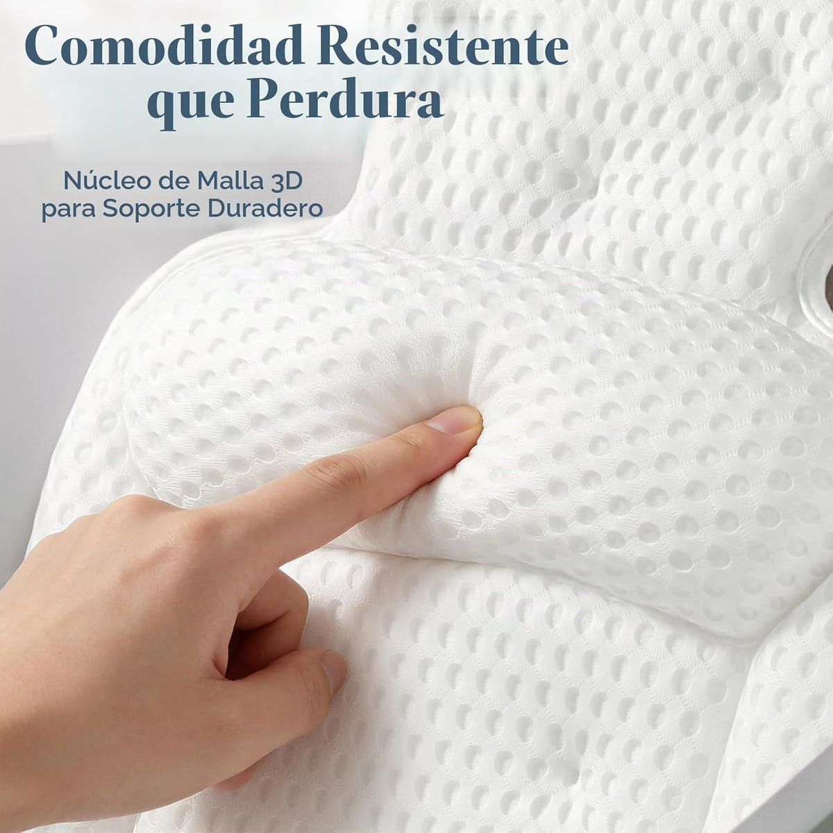 Almohadas de baño para tina, acogedor cojín de bañera para cabeza y...