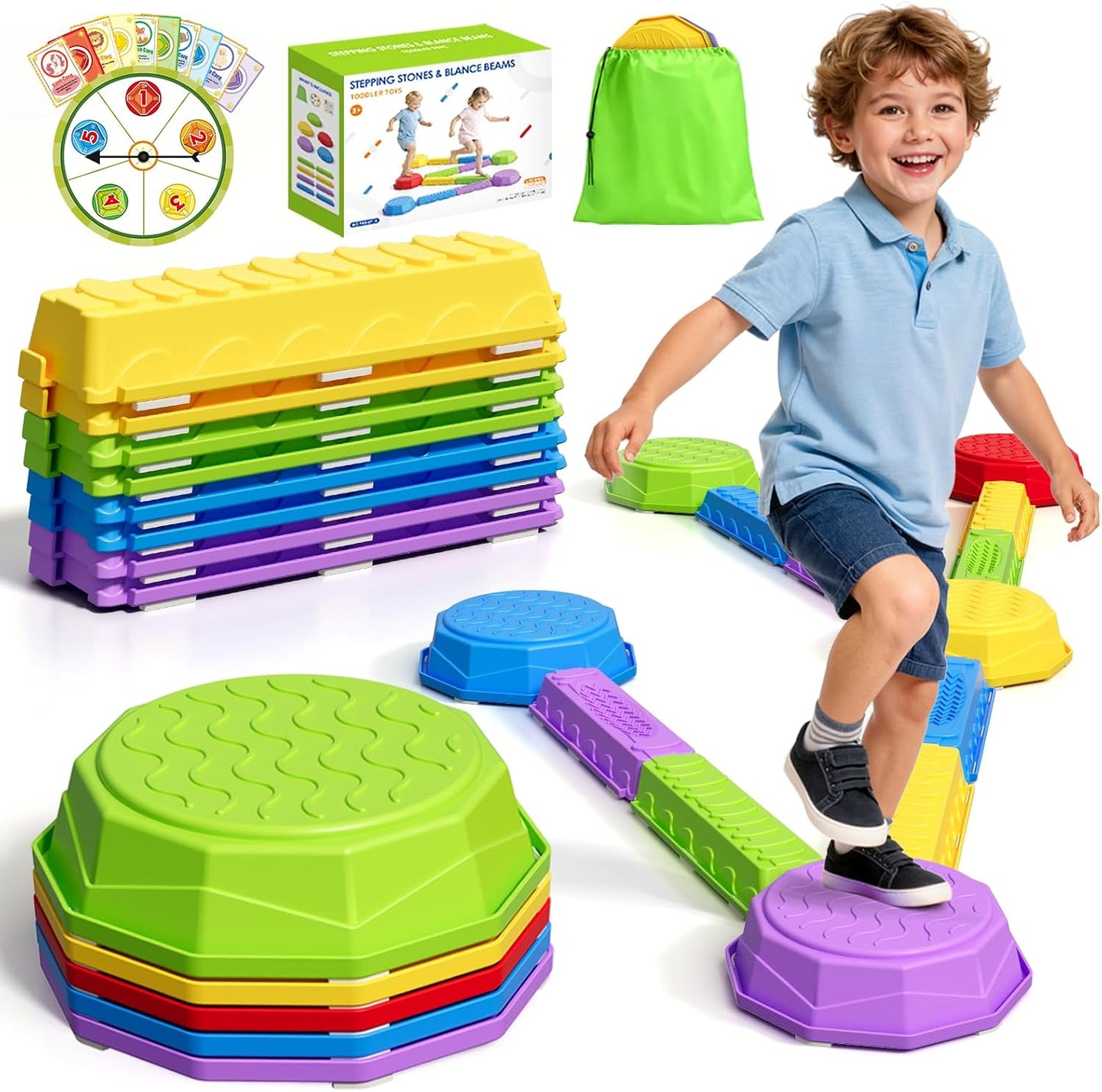 HYES - Piedras de equilibrio para niños, juguetes sensoriales para...